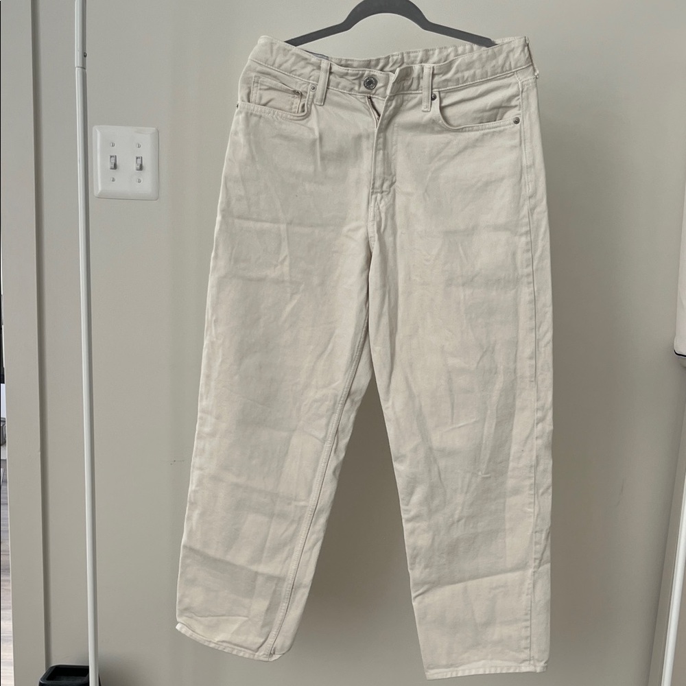 H&M Cream Loose Fit Pants
